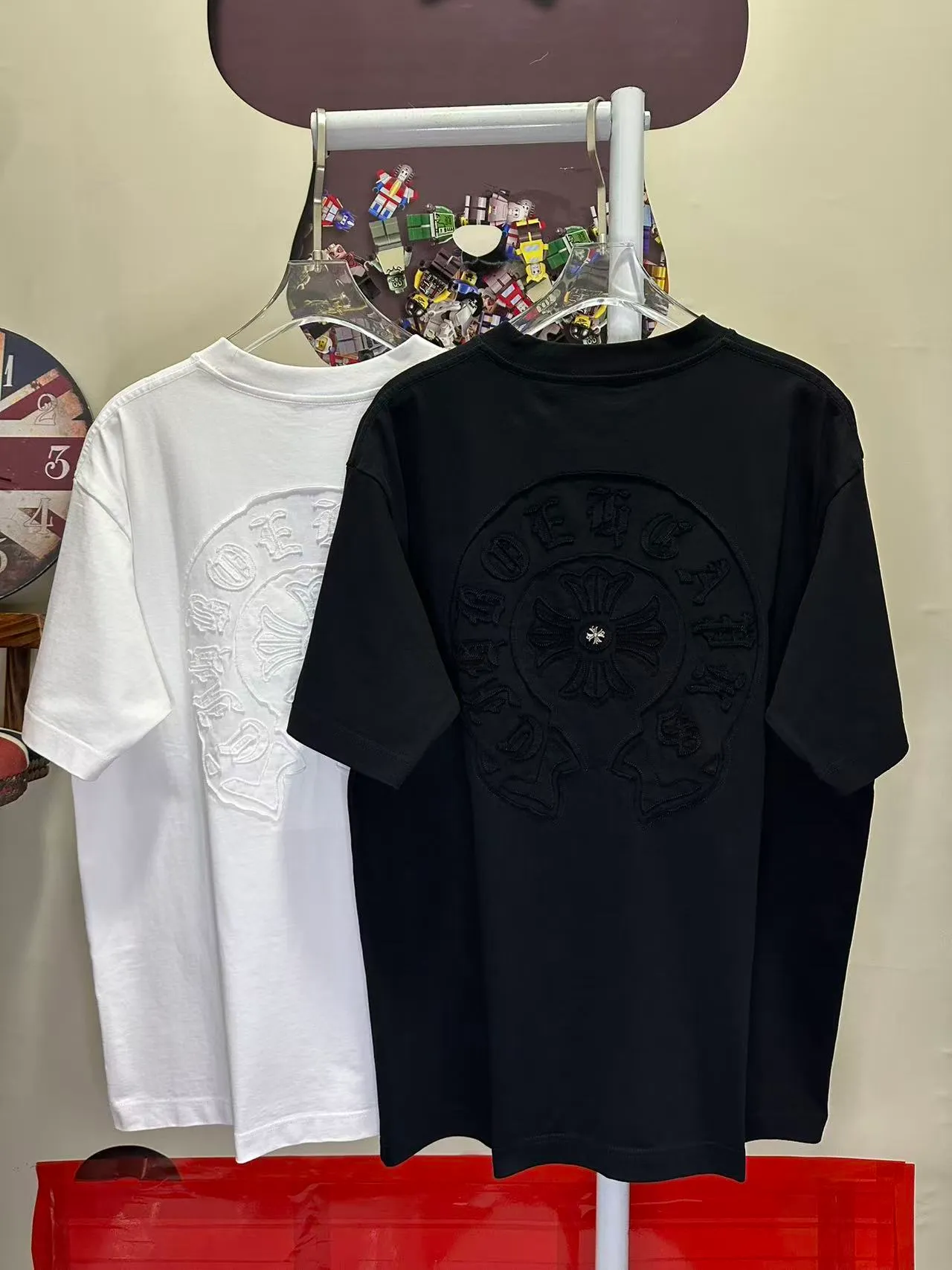 L 26951# Come Hearts ( ） ： 🪡 + 🪡 ：Black White SIZE：S-XXL